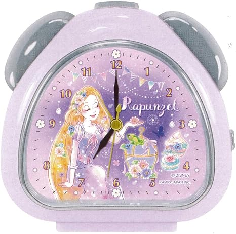 Amazon Co Jp ディズニー キャラクターさんかくクロック ラプンツェル 本体サイズ 約h135 W130 D55m M 紫 ホーム キッチン