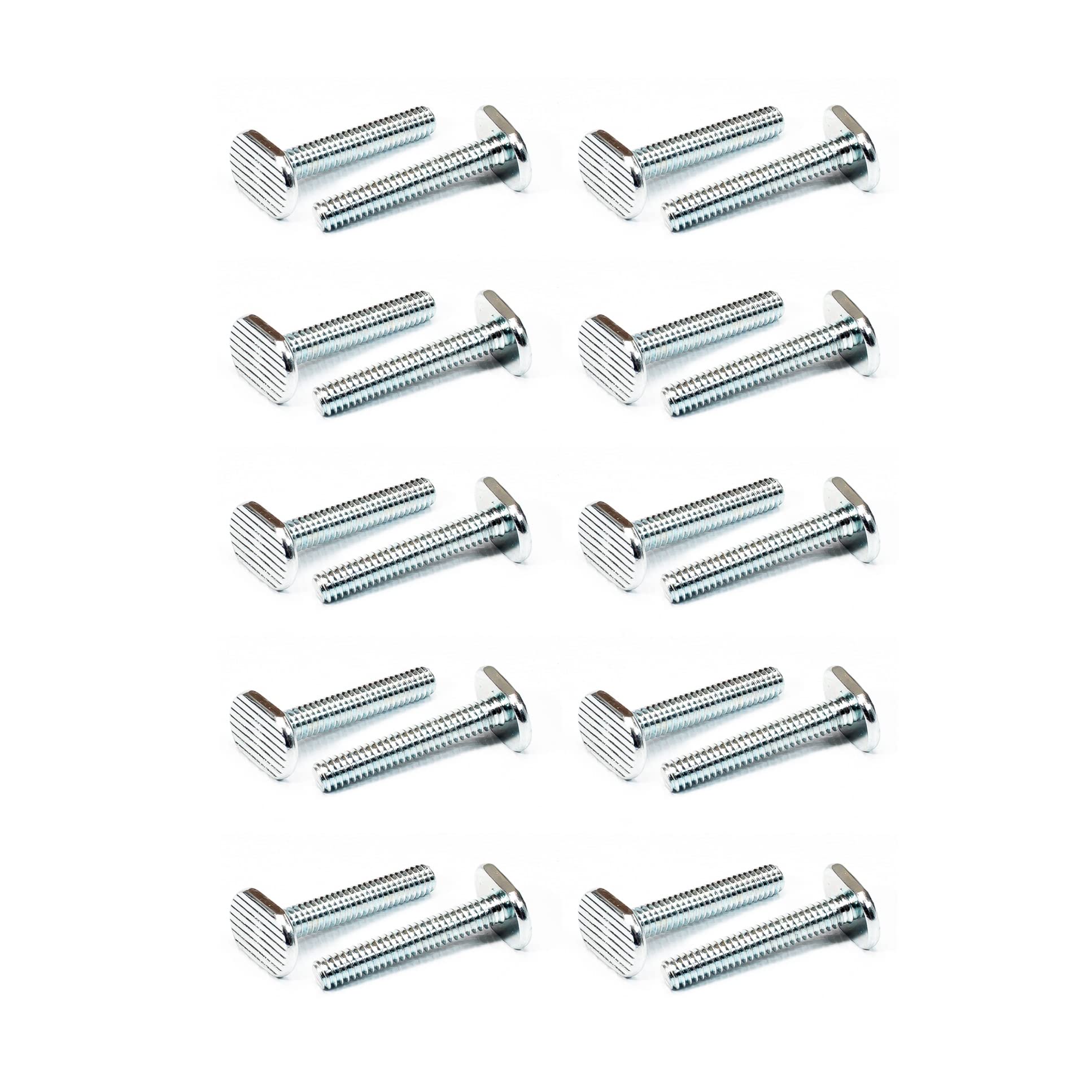 POWERTEC 5/16"-18 T Track Bolts 20 Pack for T track, 1-1/2 Inch Long T Slot Bolts for Universal T Track, T Track Accessories for Woodworking Jigs and Fixtures (QTB1007)