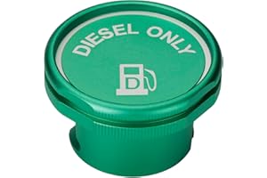 JOJOY LUX Diesel Fuel Cap for 2019-2024 Ram - Magnetic Aluminum Green Cap - Compatible with 2019-2024 Dodge Ram 1500 2500 350