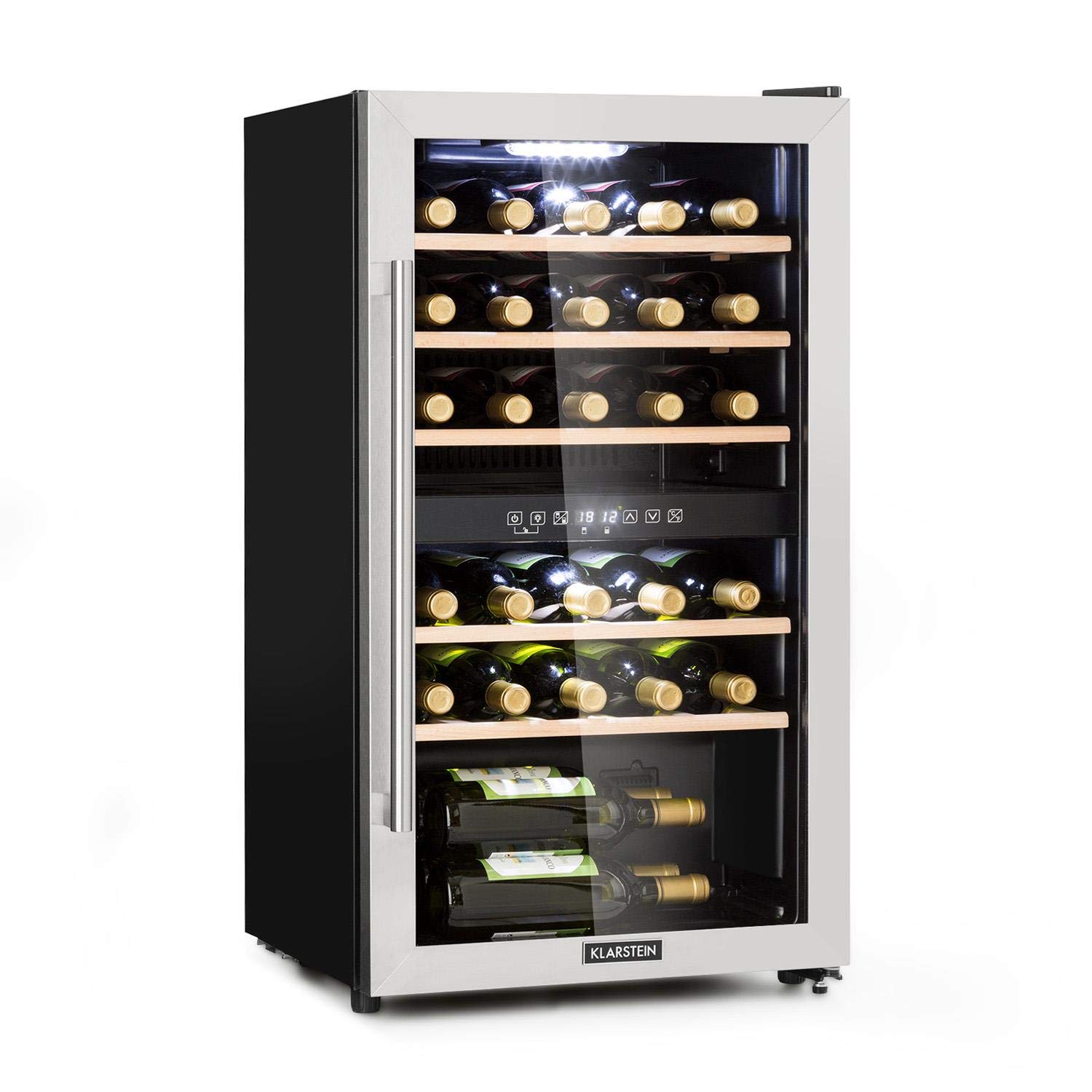 Klarstein Vinamour 29D Wine Cooler Compression Cooler, 2 Zones