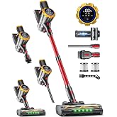 XenonLab Cordless Vacuum Cleaner for Home 55Mins/45kPa/550W,Rechargeable | Lightweight, Anti-Tangle, LED Display, HEPA Filter