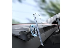 YONZEE Magnetic Phone Mount for Tesla Model Y Juniper 2024 & Model 3 Highland, Dashboard Hidden Design, 360° Rotatable Car Ho