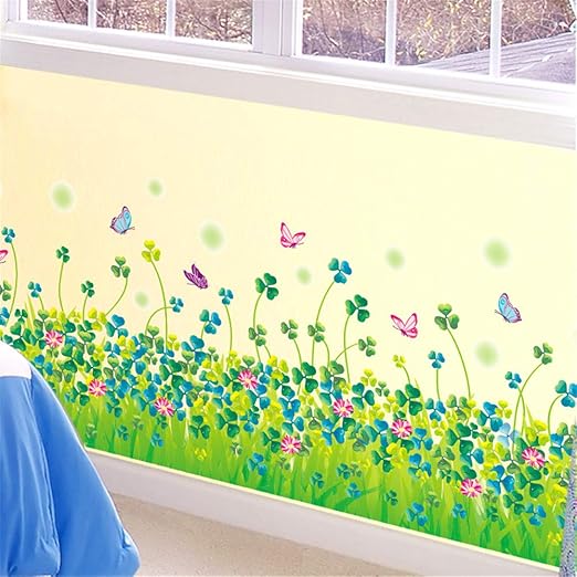 Hongrun Pegatinas De Pared Zocalo Linea De La Cintura Pegatinas Dormitorio Habitacion De Los Ninos Pared Decoracion De La Pared Linea De Pared Pintura Autoadhesiva 113 37 Cm Amazon Es Hogar