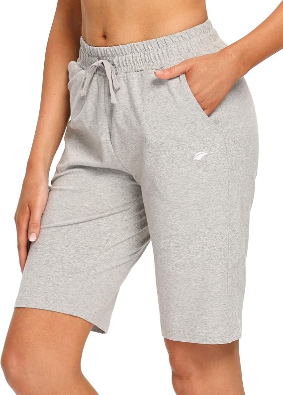 womens bermuda yoga shorts