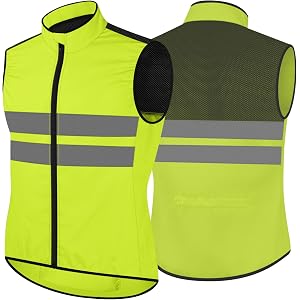Besentinels Men's cycling Vest -Lightweight Full-Zip Sleeveless BikingJacket with Pockets for Cycling