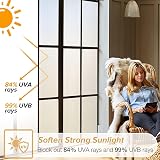 rabbitgoo Window Film Privacy Frosted 60x200 cm Glass Door Anti UV Self Adhesive view 4