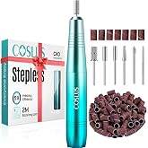 COSLUS C40 Electric Nail Drill Professional, Precise Speed Dial, Blue | Nail File Machine for Acrylic Gel Dip Powder Removal,