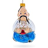 Ukrainian Cossack Glass Christmas Ornament