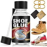 Shoe Glue, Shoe Glue Sole Repair Kit, Professional Shoe Sole Glue for Shoe and Sole Repair, Shoe Repair Glue for Boots, Sneakers, Heels, Hiking Shoes, Leather, Sneakers, Waterproof Clear Flexible