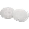 POLY-PLANAR MA5950 Outdoor Speakers,White,3-7/16in.D,80W,PR