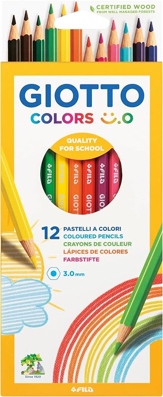 Colors Smiley Lápices de Colores, Colores Surtidos, 12 unidades