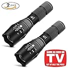 Tactical Flashlight, YIFENG XML T6 Ultra Bright LED Taclight with Adjustable Focus and 5 Light Modes for Camping Hiking Emergency (2 pack)