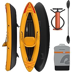 Retrospec Coaster 1 Person Inflatable Kayak, 220lb