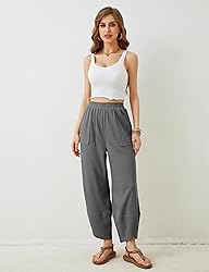Xiaoxuemeng Womens Baggy Wide Leg Pants Casual