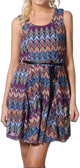 Amazon Co Jp Desigual デシグアル ちりめん風デザインワンピース 30v2175 サイズs M L M 服 ファッション小物