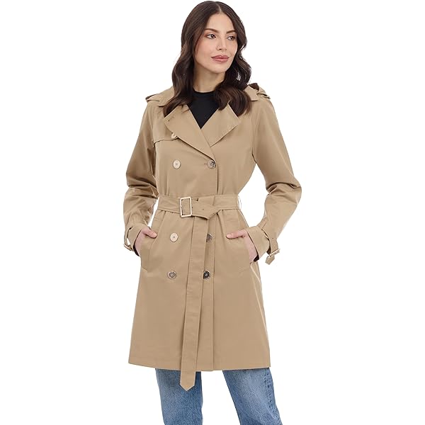 Amazon.com: Fleet Street Ltd. Women's Double Breasted Trench