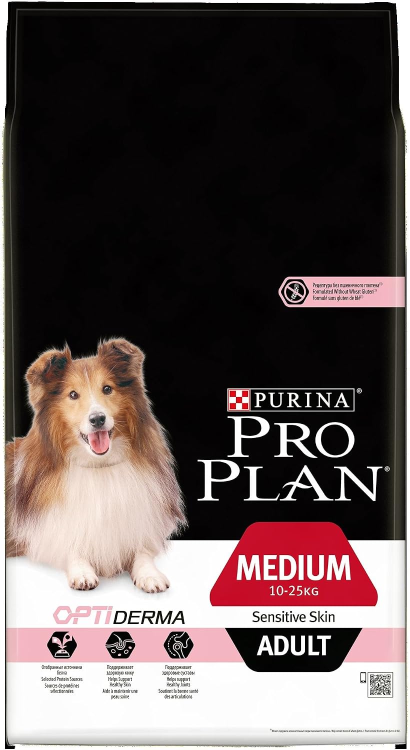 Pro Plan Purina Medium Adult Sensitive Skin Dog Food with Optiderma, Rich in Salmon, 7 kg, Dry Food for Medium Adult Dogs - Image 3