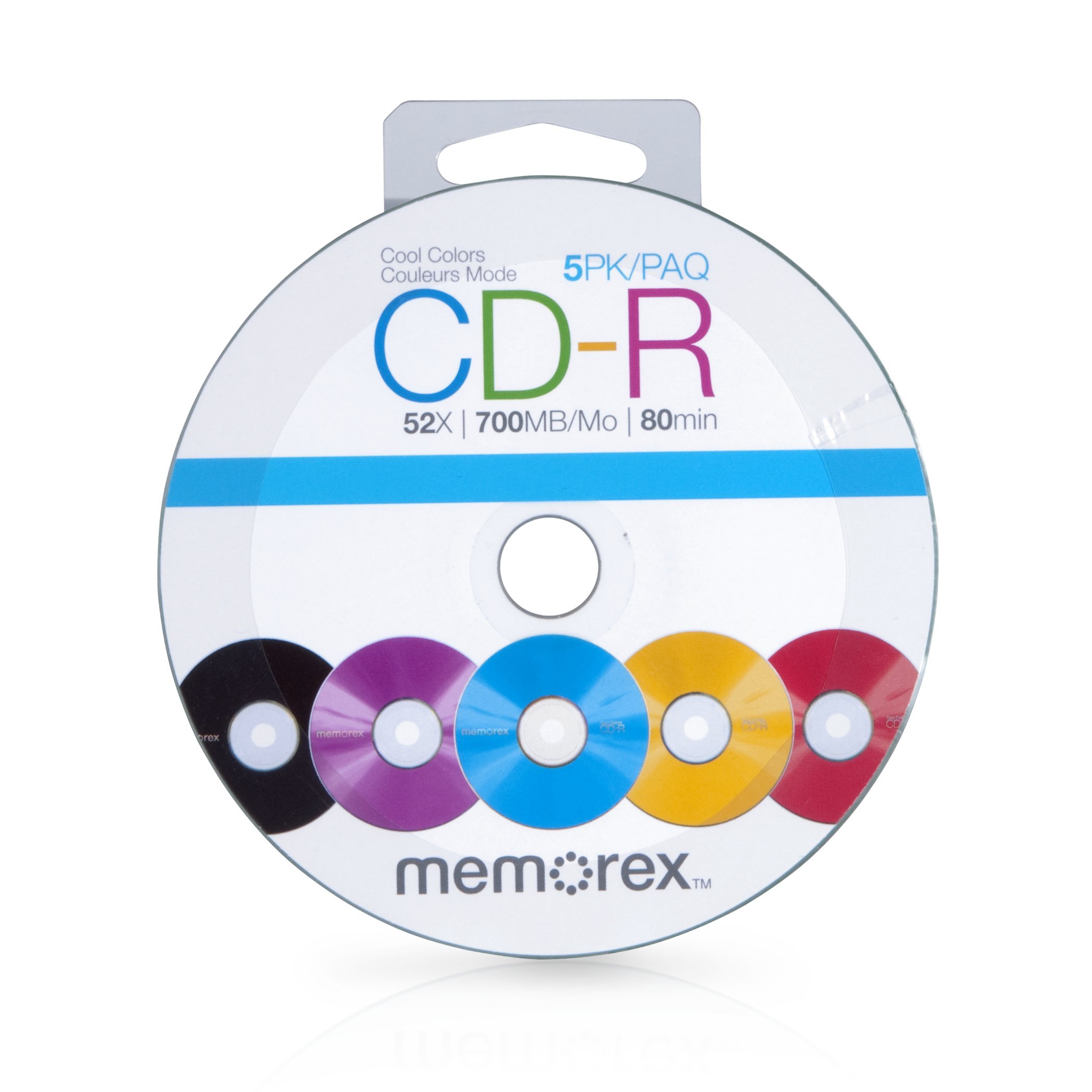 Memorex 99054 52x CDR Color Discs, 5 Pack eBay