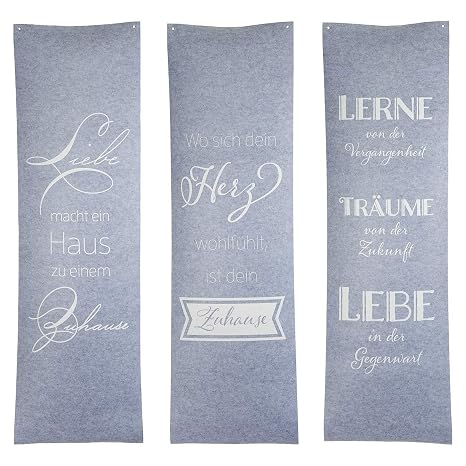 Filz Vorhang 60 Cm X 200 Cm Wandteppich Mit Spruch Wo Sich Dein