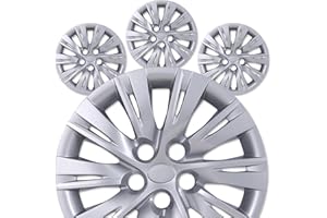 AUTOFREE 16" Premium Wheel Rim Covers for 2012-2014 Toyota Camry/Camry Hybrid, Set of 4 Hubcaps, ABS&PC Material Hub Protection Accessory,Snap-on Replacement Caps for Car-16 Inch Silver Lacquer