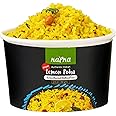 Kapka Lemon Poha Cups Indian Food - 5 Pack - Ready to Eat Authentic Premade Vegan Meals - Just Add Water - Regional Flavor, Non-GMO - 3.5oz/100g