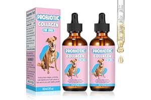 Collagen for Dogs,Liquid Collagen for Dogs Added Natural Pet Probiotics,Enhance Joint Supportand Mobility,Liquid Collagen Rel