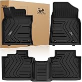 3W Floor Mats for Lexus ES 2019-2025 ES350/ES300h&amp;2025 ES300h/ES Hybrid,FWD | Anti-Slip, Heavy Duty Mats, Easy To Clean, Waterproof Protection, Easy Installation, TPE All Weather