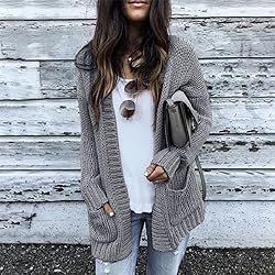 Cardigan for Women Dressy with Pockets Blue Kimonos