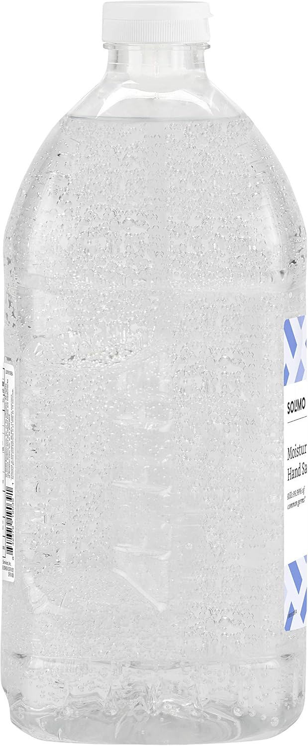  Brand - Solimo Hand Sanitizer, Original Scent, 67.6 Fl Oz (Pack of 1): Health & Personal Care