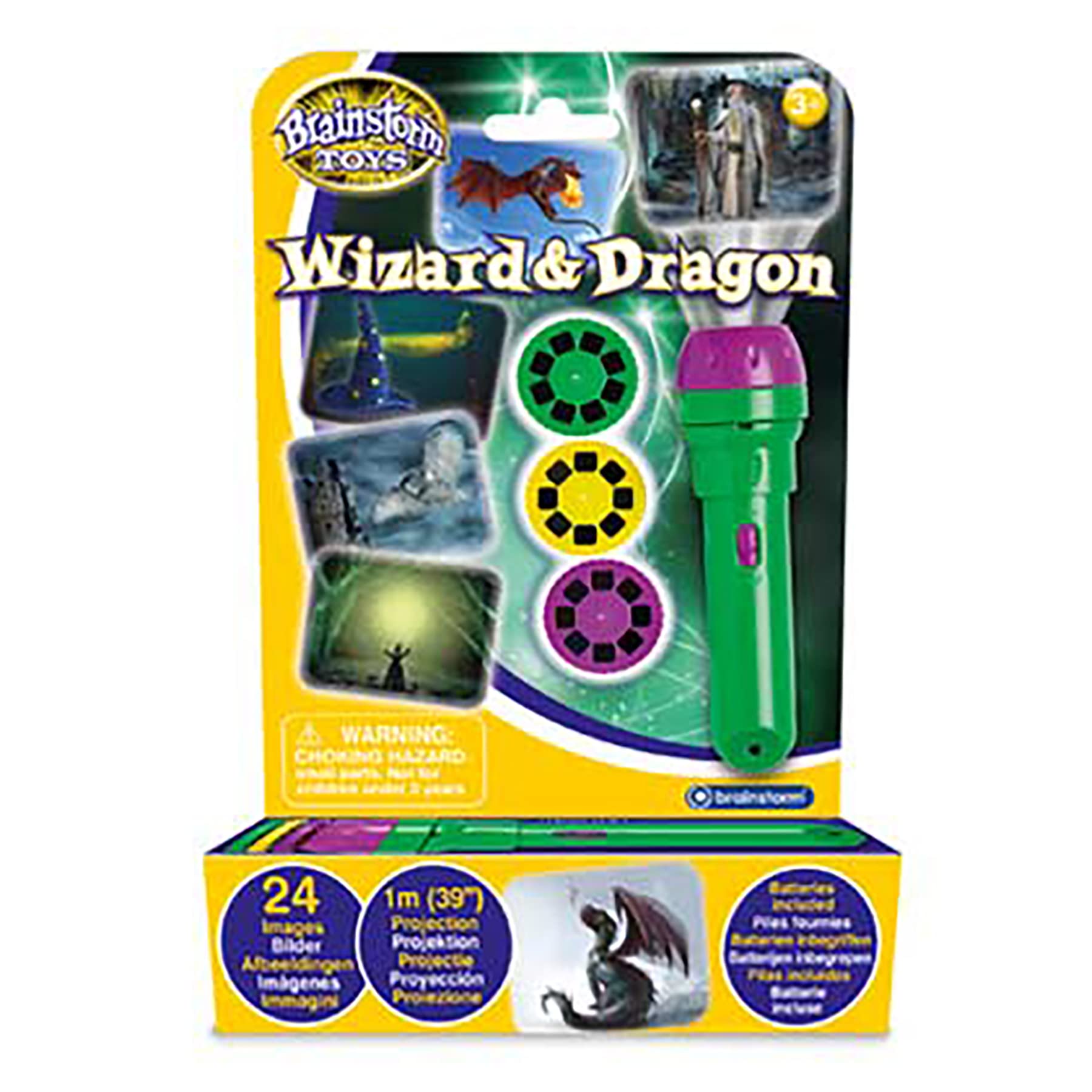 Brainstorm Toys Toys Wizard & Dragon Torch & Projector,