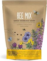 Seedball Bee Mix Seed Bombs 100 Seed Balls Pack Wildflower UK Native view 1