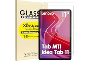 XunyLyee 2-Pack, Screen Protector for Lenovo Tab M11/ Lenovo Idea Tab 11 Inch 2025 Tempered Glass Film Bubble Free