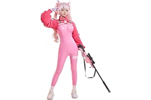 Cosplay.fm Women’s Nikki Alice Cosplay Costume Bodysuit with Ear Gloves