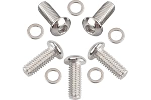 XMMT 5PCS Stainless Steel Derby Cover Button Head Screw Bolt Kit for Harley Touring Street Electra Glide Road King