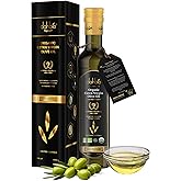 Dahbia ™ Organic Ultra-Premium Extra Virgin Olive Oil - Award-Winning, Cold-Extracted Mediterranean Olive Oil - Low Acidity- 0.18%, High Natural Polyphenol-628 mg/kg, Gourmet Quality - 100% Natural & Vegan - 500ml Glass Bottle.