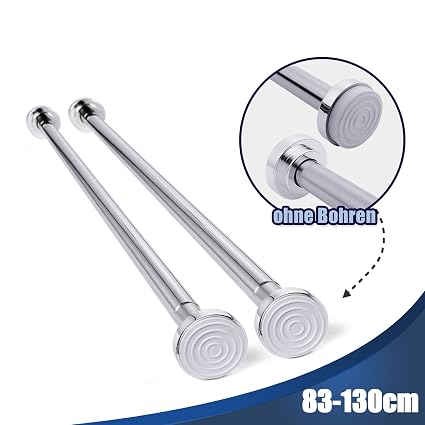 Duschvorhangstange 83 130cm Verstellbare Teleskopstange