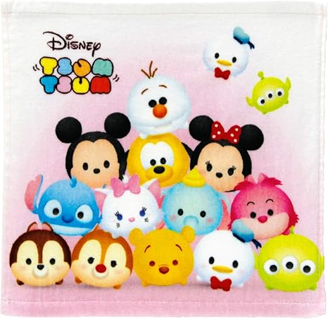 Amazon Co Jp ウォッシュタオル ディズニーツムツム ファミリー Tsumtsum 34 35cm Wf ホーム キッチン