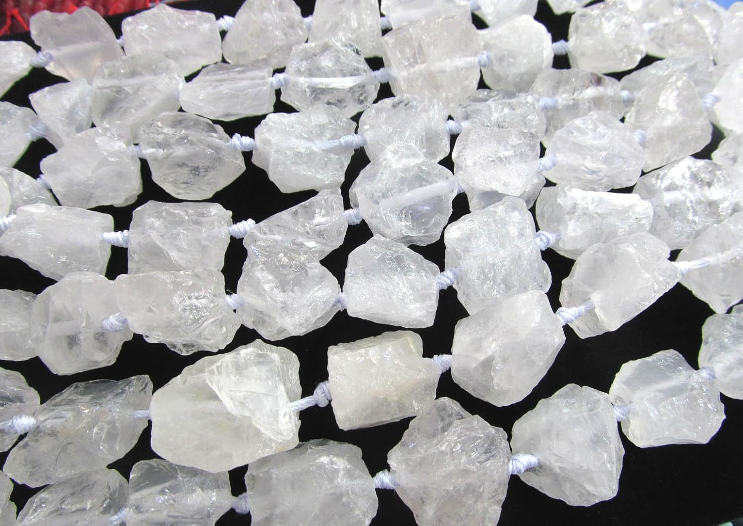 2srands 1530mm genuine rock crystal beads natural clear