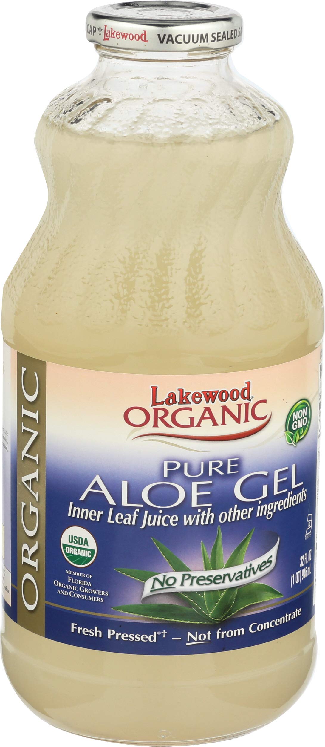 Lakewood, Organic Aloe Vera Gel Juice, 32 Oz Buy Online in UAE