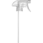 Sally's Organics Clear Spray Nozzle - Replacement Trigger Sprayer for 16oz Glass Spray Bottles - Adjustable Mist & Stream Spr