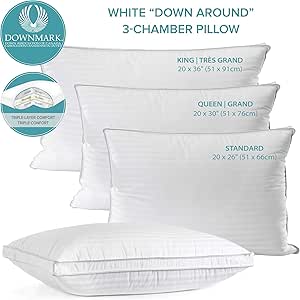 Amazon Com Sleep Solutions Down Around Pillow Queen Home Kitchen