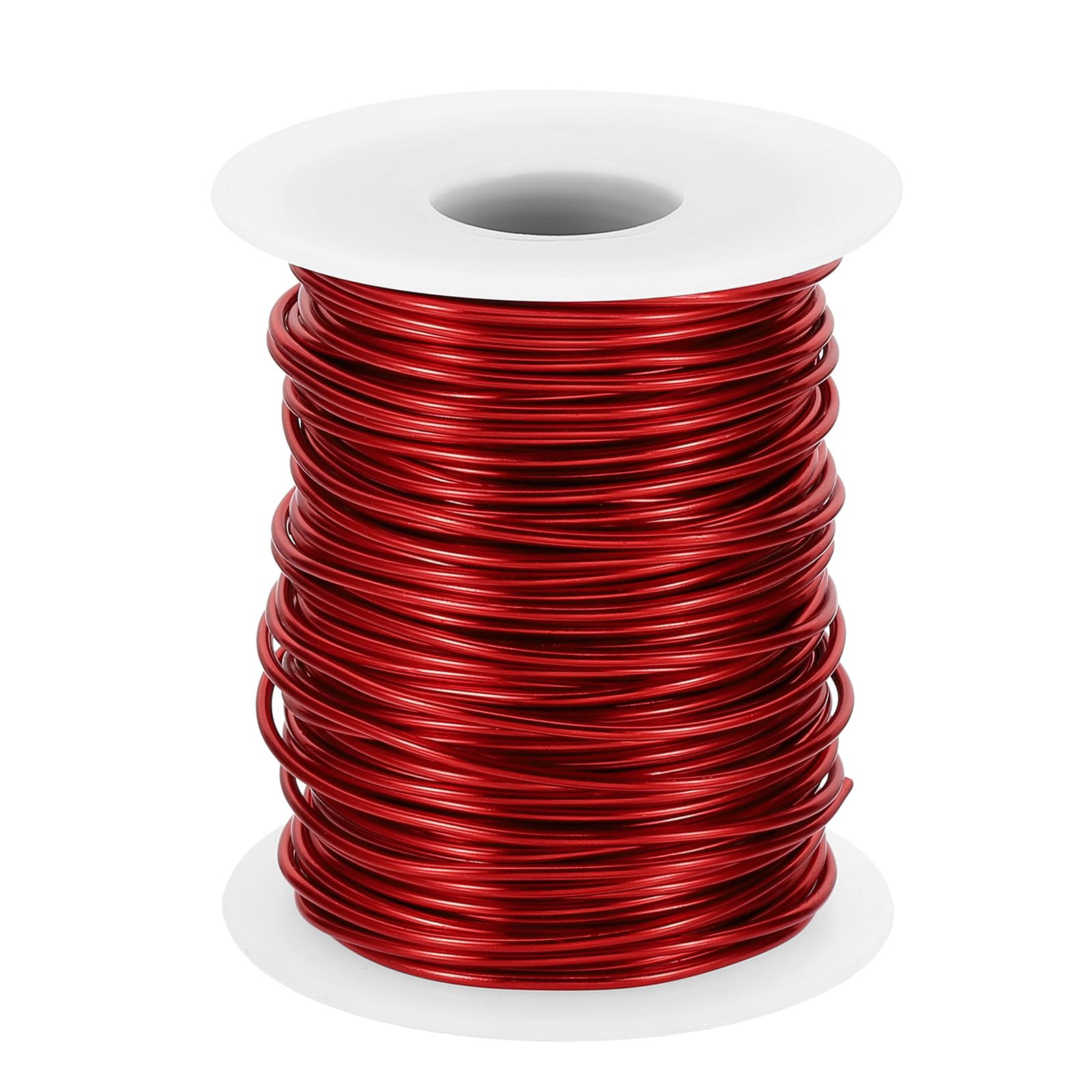 PATIKIL 15 Gauge 1.5mm Aluminum Craft Wire, 98.4Ft Metal Wire Armature Bendable Wire for Jewelry Making Metal Wrap DIY, Red