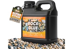 BONFIX Rock Glue for Landscaping 35OZ - Super Stick Mulch Glue with Fast-Drying for Pebble&Pine Straw, Non-Toxic Gravel Binder for Outdoor Landscape Walkways, Yards, Driveways, Up to 2Years