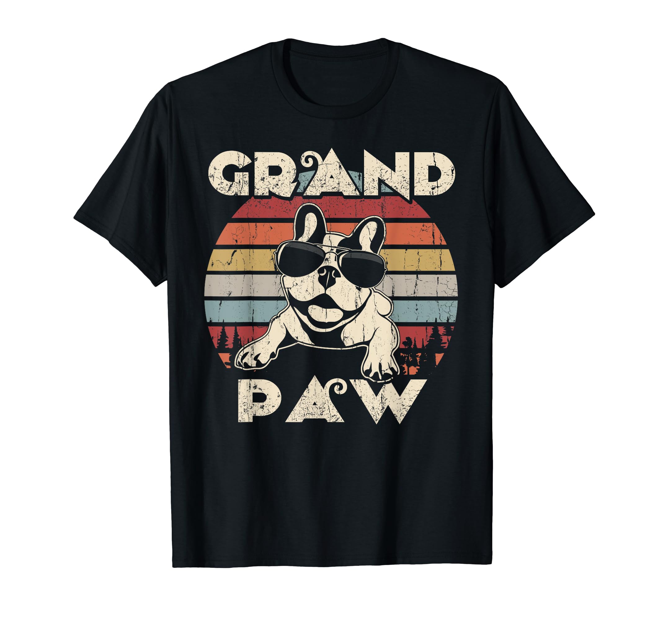 Grand Paw Frenchie dog lovers vintage retro T-Shirt