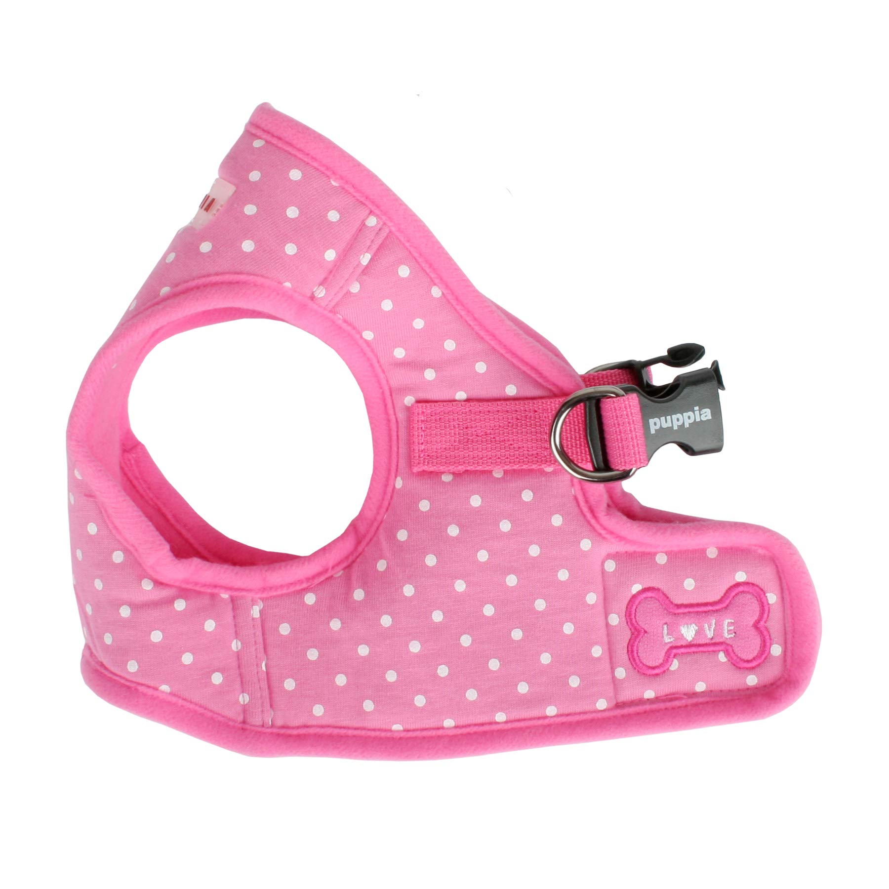 Puppia Dotty Step-in Vest Dog Harness No Pull No Choke Easy Wear Training Walking for Small Dog, Small, Pink — image 1