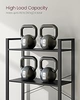 VASAGLE 6-Tier Bookcase Shelving Unit Ebony Black Ink Black LLS062B56 view 7