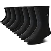 IZOD Mens Dress Socks - 14 Pack Lightweight Moisture Wicking Crew Socks for Men for Casual Business Formal Wear