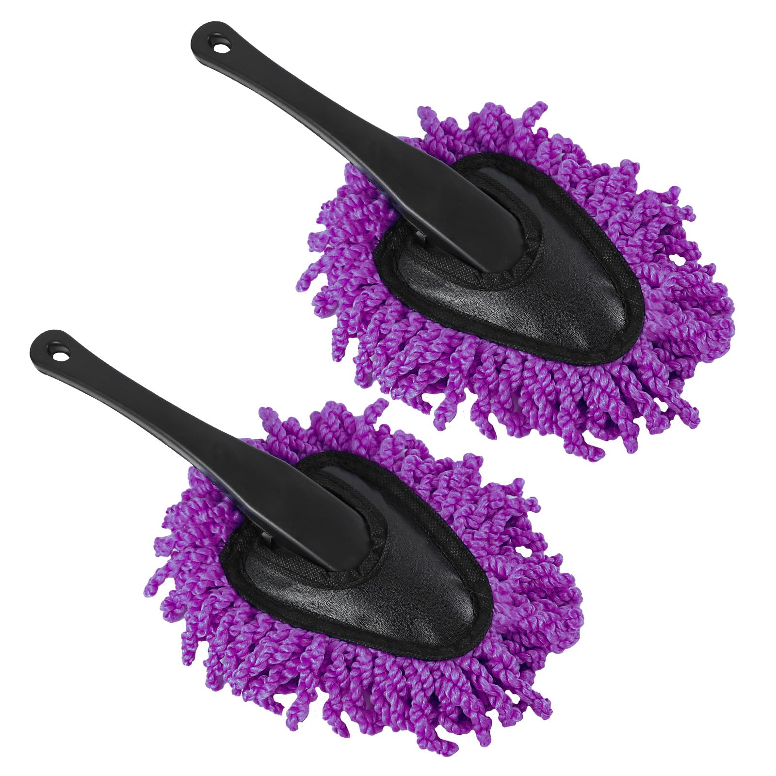 Photo 1 of Wogomz 2PCS Soft Microfiber Car Dash Duster Brush, Mini Multi-Functional Car Cleaning Brush for Interior Exterior, Auto Cleaning and Washing Brush Tool, Universal Car Duster Kit (Purple)