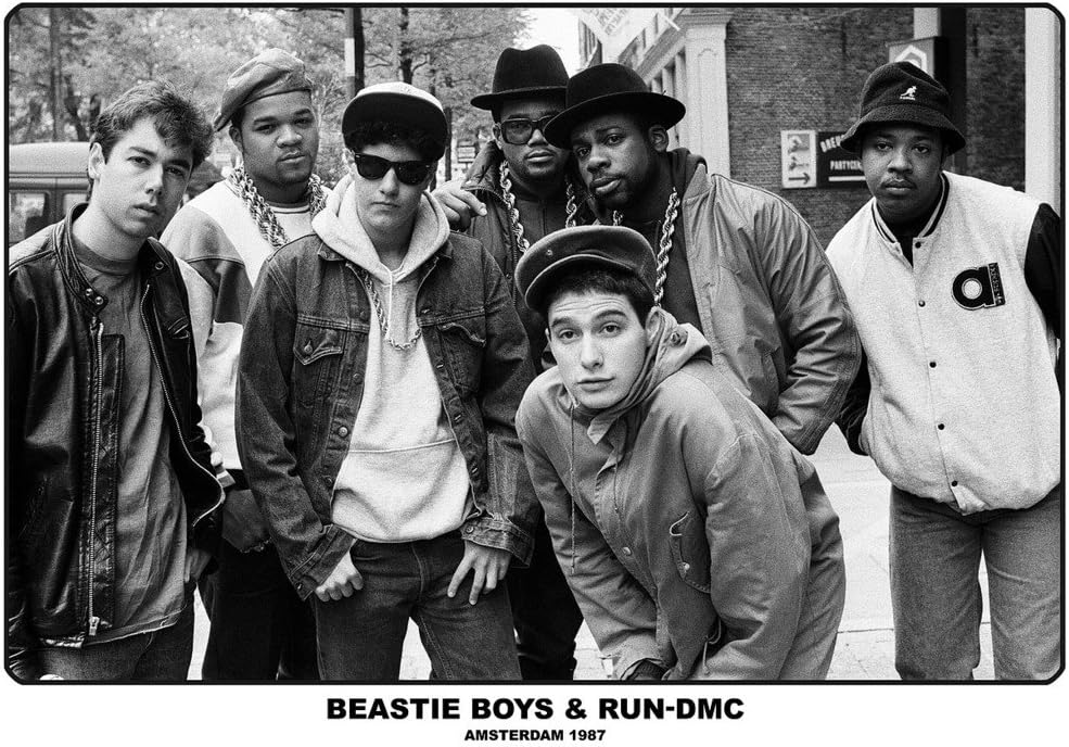 Beastie Boys & Run DMC Amsterdam 1987 Music Album Rock Roll Vintage Cool Wall Decor Art Print Poster 33x23.5