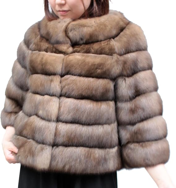 Amazon 毛皮ボレロ レディース ロシアンセーブル ファーボレロ K3445 F ナチュラル カーディガン ボレロ 通販